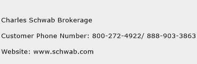 Charles Schwab Brokerage Phone Number Customer Service