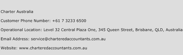 Charter Australia Phone Number Customer Service