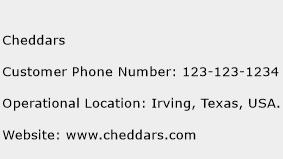 Cheddars Phone Number Customer Service