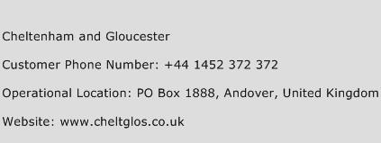 Cheltenham and Gloucester Phone Number Customer Service
