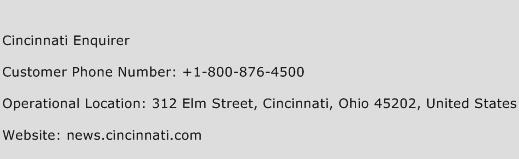Cincinnati Enquirer Phone Number Customer Service