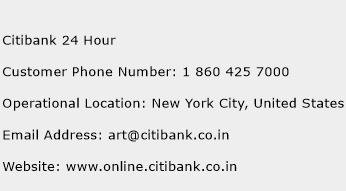 Citibank 24 Hour Phone Number Customer Service