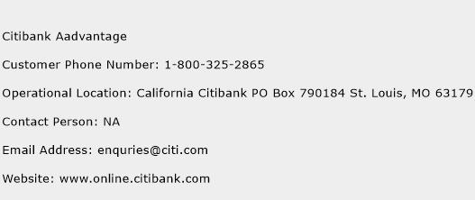 Citibank Aadvantage Phone Number Customer Service