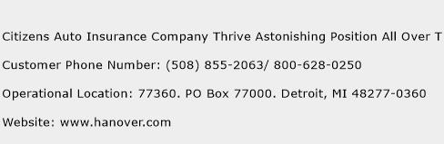 Citizens Auto Insurance Company Thrive Astonishing Position All Over T Phone Number Customer Service