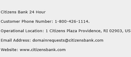 Citizens Bank 24 Hour Contact Number | Citizens Bank 24 ...