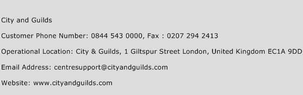 City And Guilds Phone Number Customer Service