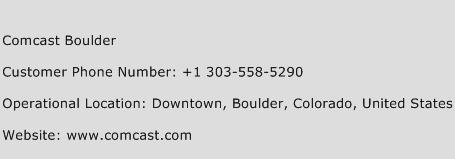 Comcast Boulder Phone Number Customer Service