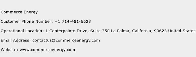 Commerce Energy Phone Number Customer Service