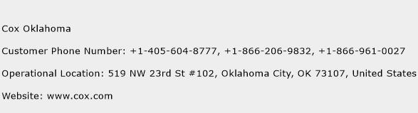 Cox Oklahoma Phone Number Customer Service