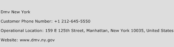 DMV New York Phone Number Customer Service