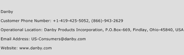 Danby Phone Number Customer Service