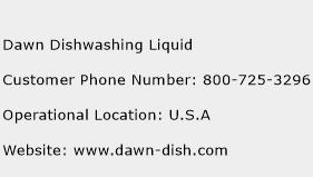 Dawn Dishwashing Liquid Phone Number Customer Service