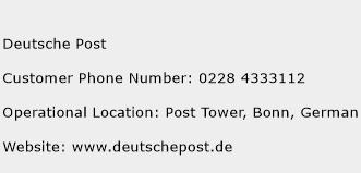 Deutsche Post Phone Number Customer Service