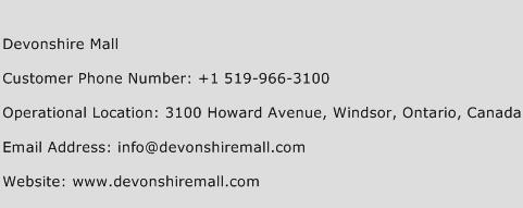 Devonshire Mall Phone Number Customer Service
