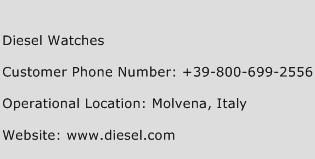 Diesel Watches Phone Number Customer Service