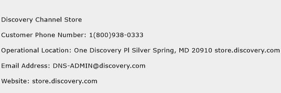 Discovery Channel Store Phone Number Customer Service