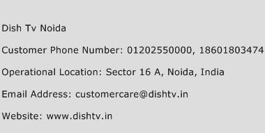 Dish TV Noida Phone Number Customer Service