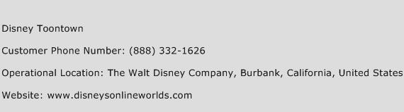 Disney Toontown Phone Number Customer Service