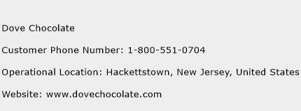 Dove Chocolate Phone Number Customer Service