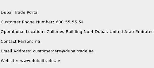 Dubai Trade Portal Phone Number Customer Service