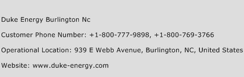 Duke Energy Burlington Nc Phone Number Customer Service
