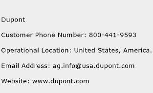 Dupont Phone Number Customer Service