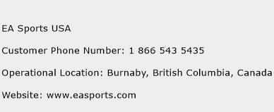 EA Sports USA Phone Number Customer Service