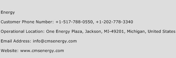 Energy Phone Number Customer Service