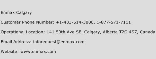 Enmax Calgary Phone Number Customer Service