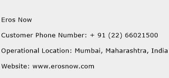 Eros Now Phone Number Customer Service