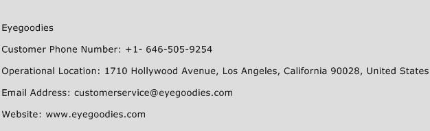 Eyegoodies Phone Number Customer Service