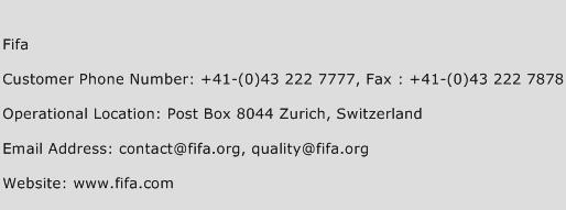 FIFA Phone Number Customer Service