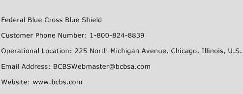 Federal Blue Cross Blue Shield Phone Number Customer Service