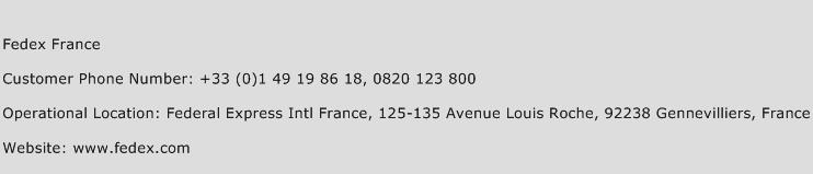 Fedex France Phone Number Customer Service