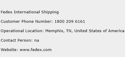 Fedex International Shipping Contact Number | Fedex International Shipping Customer Service ...