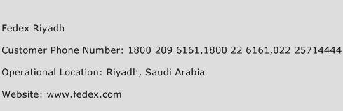 Fedex Riyadh Number | Fedex Riyadh Customer Service Phone Number | Fedex Riyadh Contact Number ...