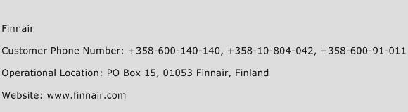 Finnair Phone Number Customer Service