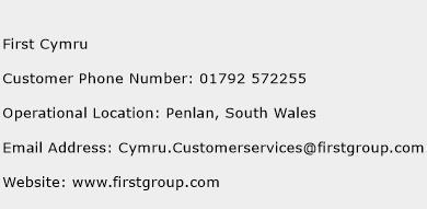 First Cymru Phone Number Customer Service