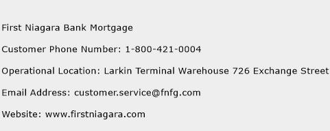 First Niagara Bank Mortgage Phone Number Customer Service