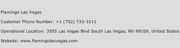 Flamingo Las Vegas Phone Number Customer Service