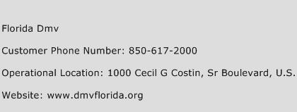 Florida DMV Phone Number Customer Service