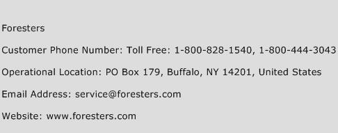 Foresters Phone Number Customer Service