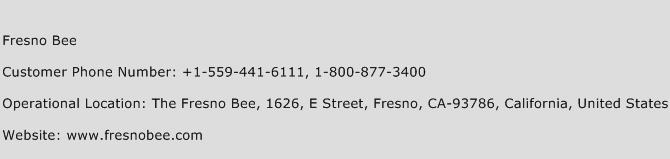 Fresno Bee Phone Number Customer Service