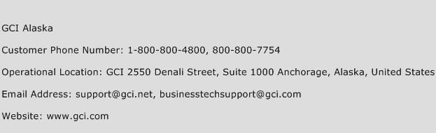 GCI Alaska Phone Number Customer Service