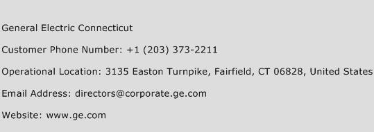 General Electric Connecticut Phone Number Customer Service