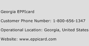 Georgia EPPIcard Phone Number Customer Service