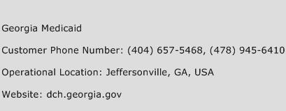Georgia Medicaid Phone Number Customer Service