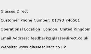 Glasses Direct Phone Number Customer Service