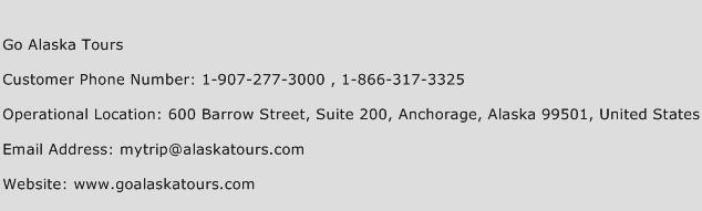 Go Alaska Tours Phone Number Customer Service