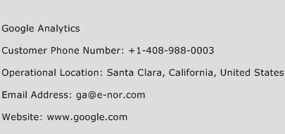 Google Analytics Phone Number Customer Service